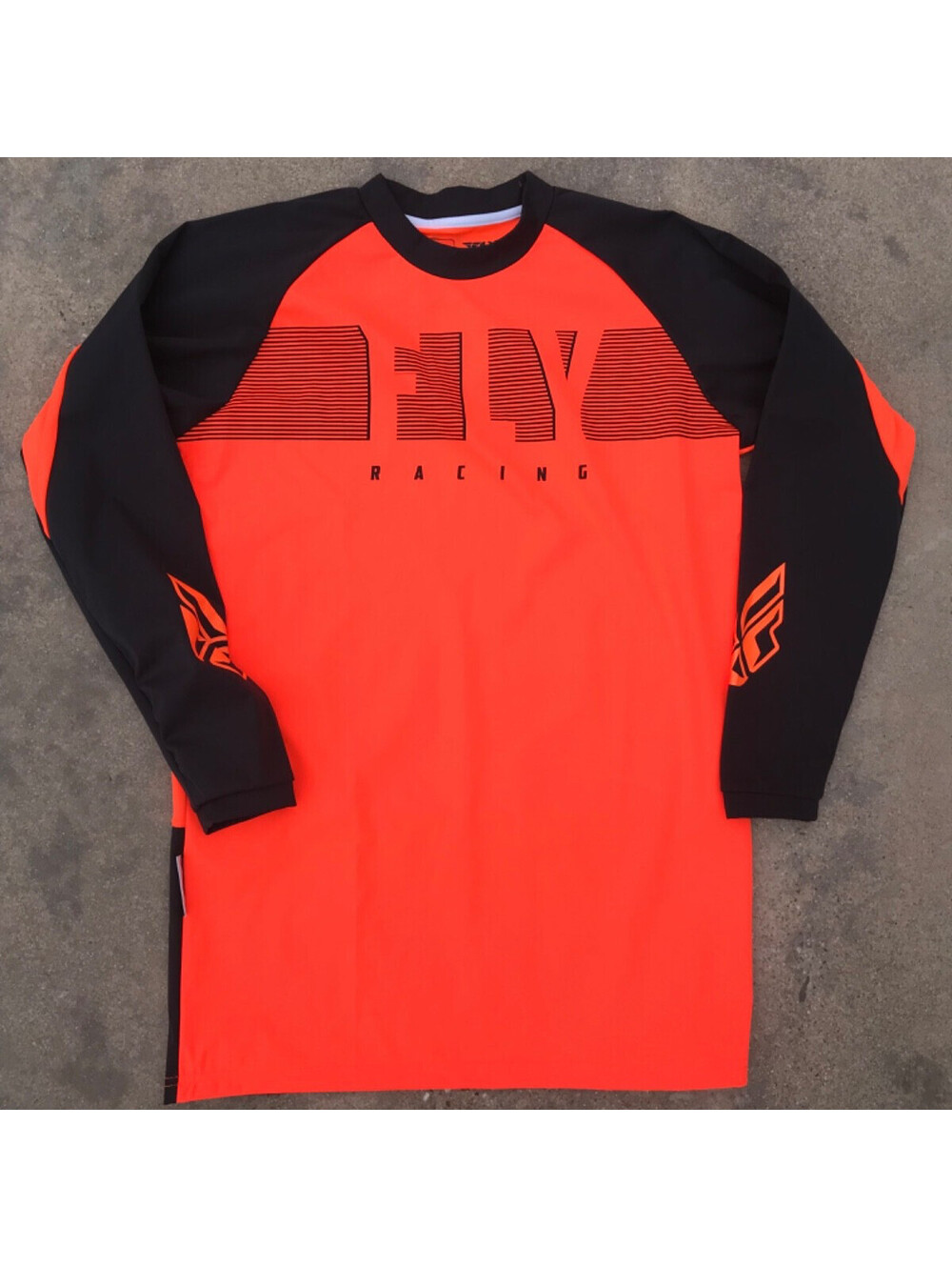 Fly Racing 2019 Windproof Jersey Small Orange/Black Motorbike Jersey Riding Top